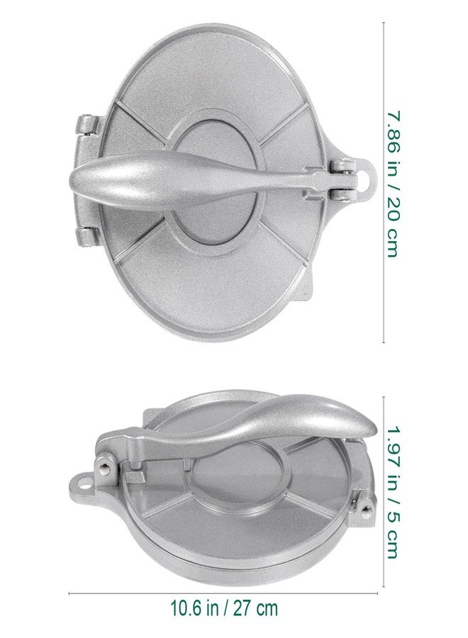 MUCKLILY Tortilla Press 8 Inch, Quesadilla Maker, Roti, Dough Press, Pizza Press Roti Press, Masa Roti, Chapati Maker for Flour Tortilla Silver - Image 5